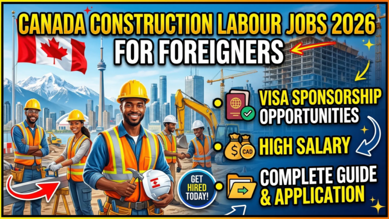 High-Paying Construction Jobs in Canada With Visa Sponsorship